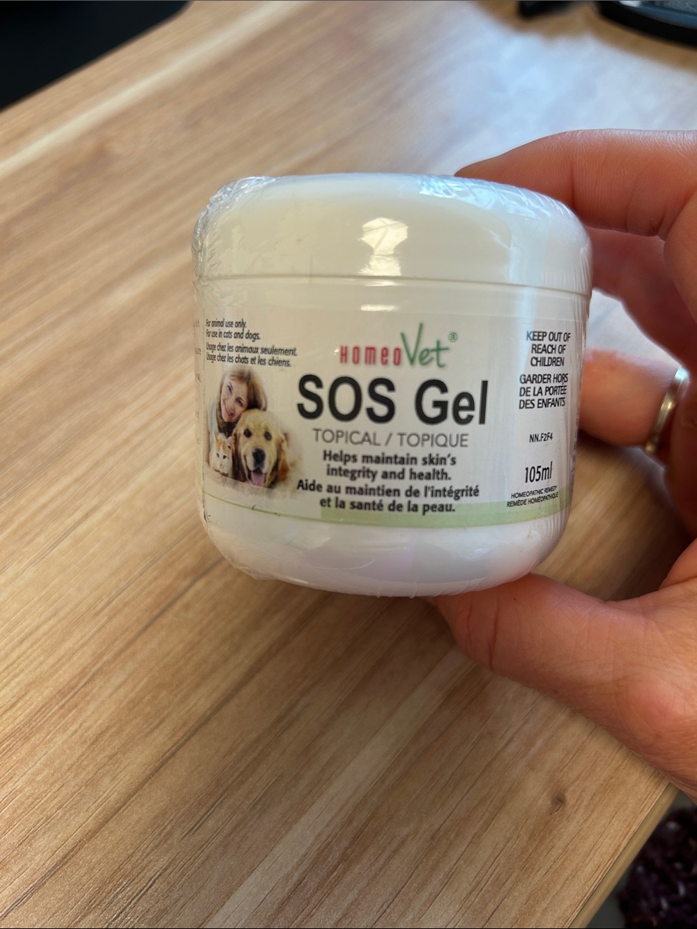 HomeoVet SOS Gel Topical Skin Moisturizer for Dogs and Cats NEW